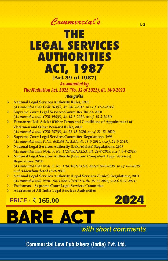Legal Services Authorities Act, 1987 alongwith Rules,1995 - Retail Maharaj
