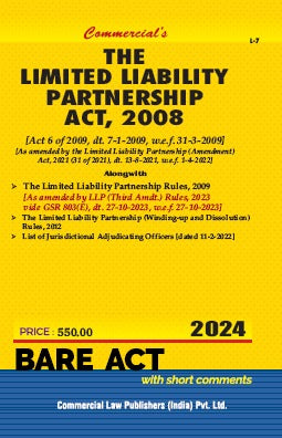 Limited Liability Partnership Act, 2008 with Rules, 2009 [Act 6 of 2009, dt. 7-1-2009, w.e.f. 31-3-2009] [As Amended by The Limited Liability Partnership (Amendment) Act, 2021 - Retail Maharaj