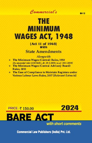 Minimum Wages Act, 1948 with State Amendment Alongwith Central Rules, 1950 - Retail Maharaj
