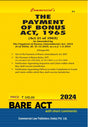 Payment of Bonus Act, 1965 alongwith Rules, 1975, As Amended by The Payment of Bonus (Amendment) Act, 2015. - Retail Maharaj