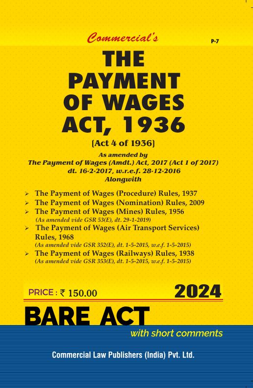 Payment of Wages Act, 1936 alongwith allied Rules - Retail Maharaj