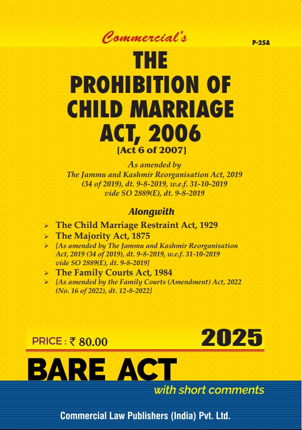 Prohibition of Child Marriage Act, 2006 (As amended by The Jammu and Kashmir Reorganisation Act, 2019) - Retail Maharaj