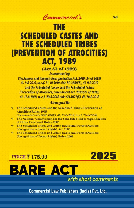 Scheduled Castes and Scheduled Tribes (Prevention of Atrocities) Act, 1989 with Rules - Retail Maharaj