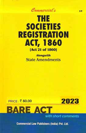 Societies Registration Act, 1860 Alongwith State Amendments - Retail Maharaj