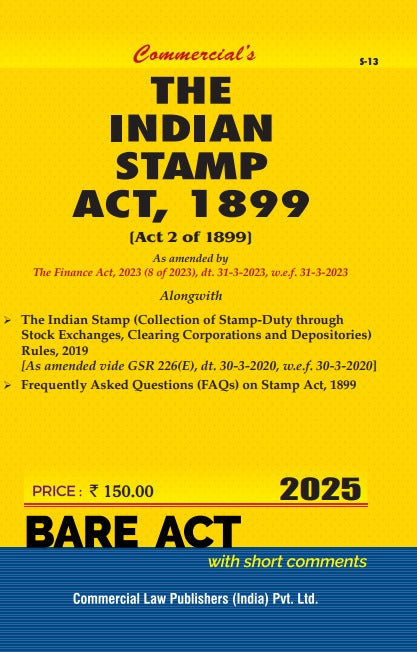 Indian Stamp Act, 1899 As amended by The Finance Act, 2023 - Retail Maharaj