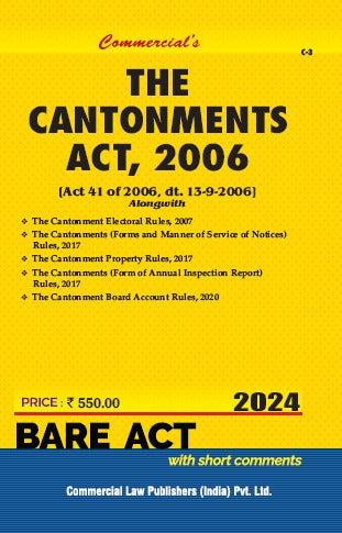 Cantonments Act, 2006 along with Allied Rules - Retail Maharaj