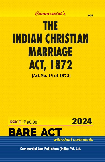 Indian Christian Marriage Act, 1872 - Retail Maharaj