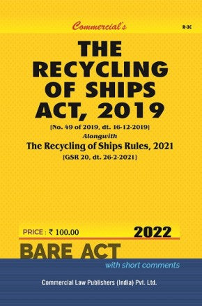 Recycling of Ships Act, 2019 along with Rules, 2021 - Retail Maharaj
