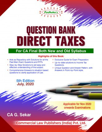 QUESTION BANK DIRECT TAXES (For CA Final Both New and Old Syllabus) - Retail Maharaj