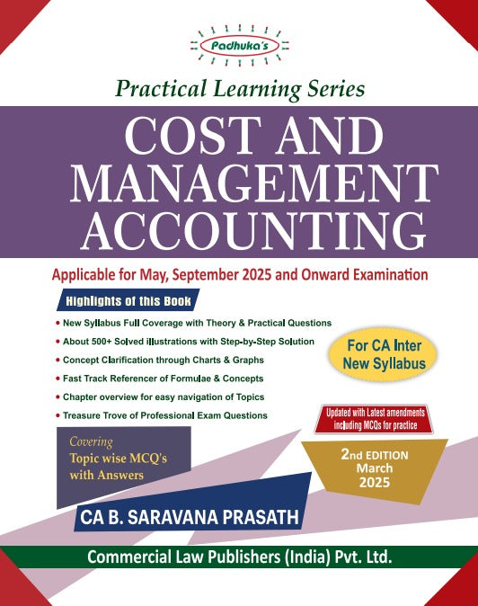 Practical Learning Series Cost and Management Accounting for CA Inter New Syllabus - Retail Maharaj