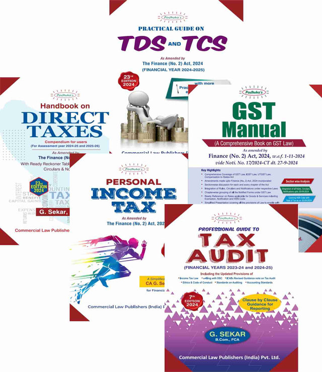Books on Direct Taxes (As amended by the Finance (No. 2) Act, 2024) for Professionals & Tax Consultants - Retail Maharaj