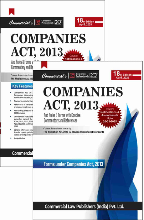 Companies Act, 2013 and Rules & Forms with Concise Commentary and Referencer - Retail Maharaj