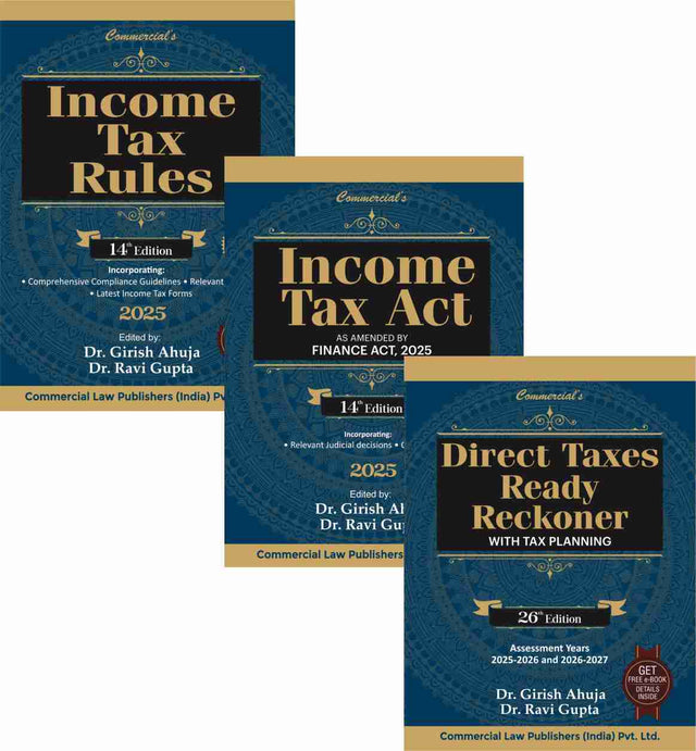 Combo Income Tax II (Direct Tax Ready Reckoner + Income Tax Act + Income Tax Rules) - Retail Maharaj