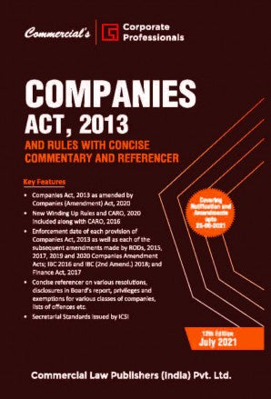 Companies Act, 2013 with Rules & Concise Commentary (Single Vol.) - Retail Maharaj