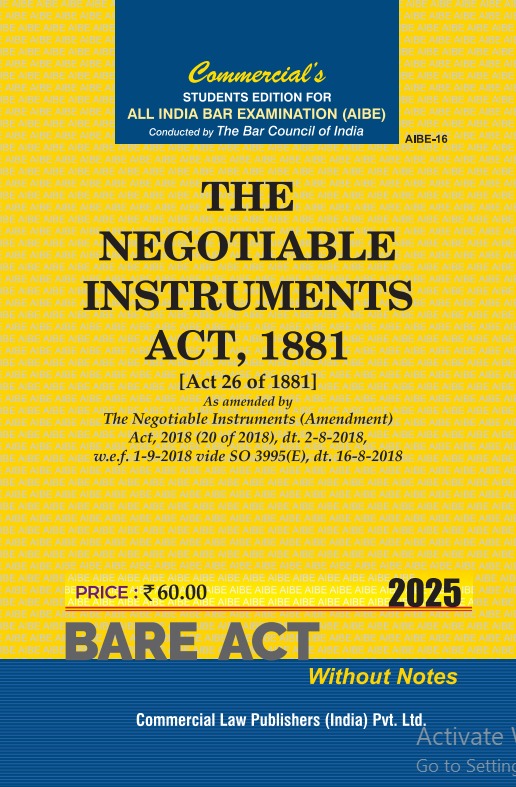 Negotiable instruments Act, 1882 - Retail Maharaj