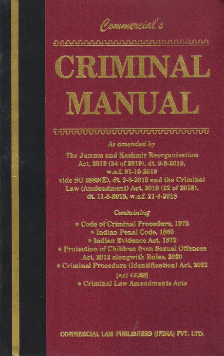 Criminal Manual (Big Size) - Retail Maharaj
