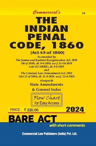 Indian Penal Code, 1860 As Amended by The Jammu & Kashmir Reorganisations Act,2019 and The Criminal Law (Amendment) Act, 2018 - Retail Maharaj