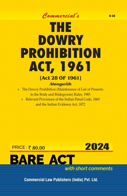 Dowry Prohibition Act, 1961 with Rules - Retail Maharaj