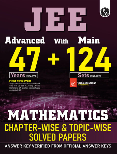 JEE Advanced 47 Years with JEE Main 124 Sets Mathematics Chapterwise and Topicwise Solved Papers - Retail Maharaj