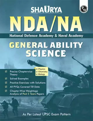 Pw Shaurya Ndana General Ability Science Book With Latest 2024 Solved Paper | National Defence Academy And Naval Academy Entrance Examination For 2024-25 - Retail Maharaj