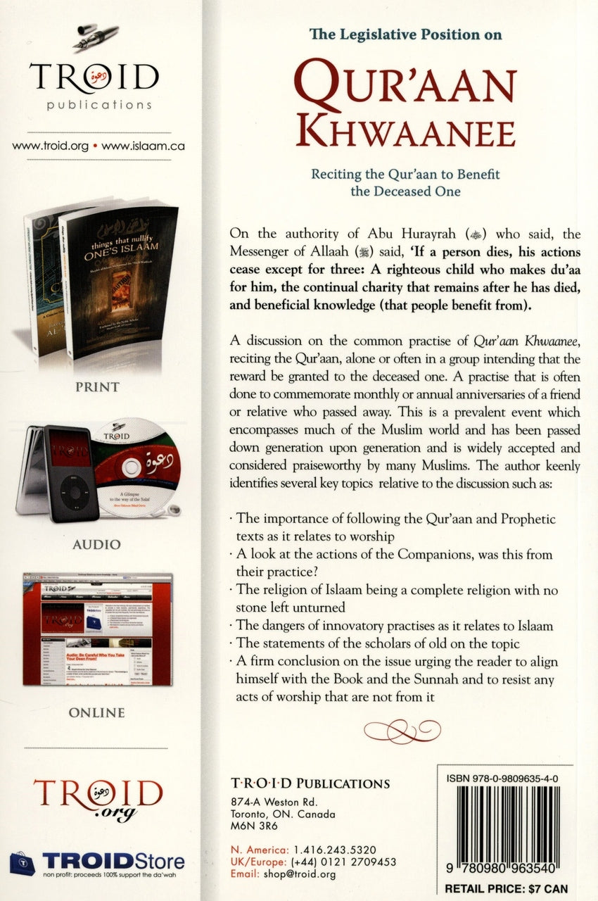 The Legislative Position on Qur’aan Khwaanee – (Reciting the Qur’aan to Benefit the Deceased One) - Retail Maharaj