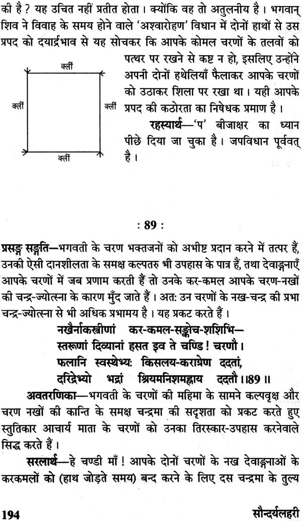 सौन्दर्य लहरी (संस्कृत एवं हिंदी अनुवाद)- Saundarya Lahari with Detailed Explanation in Hindi - Retail Maharaj