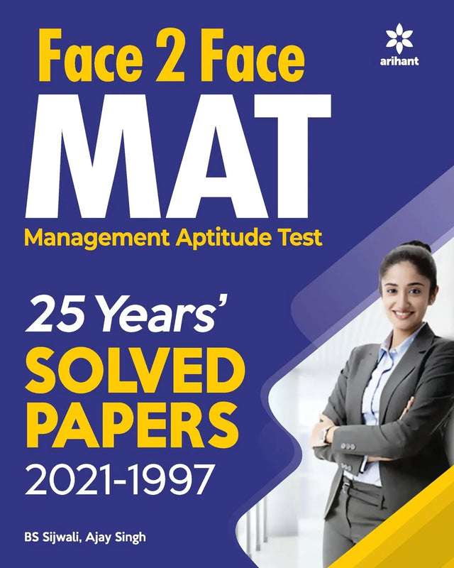 Face 2 Face (MAT) Management Aptitude Test 25 Year's Solved Papers 2021-1997 - Retail Maharaj