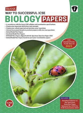 Frank Way To Successful ICSE Biology Papers Class 10 (2025) - Retail Maharaj