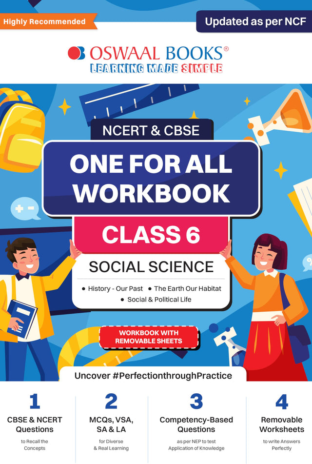 Oswaal Ncert & Cbse One For All Workbook | Social Science | Class 6 - Retail Maharaj