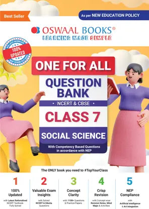 Oswaal One For All Question Bank NCERT & CBSE, Class-7 Social Science - Retail Maharaj