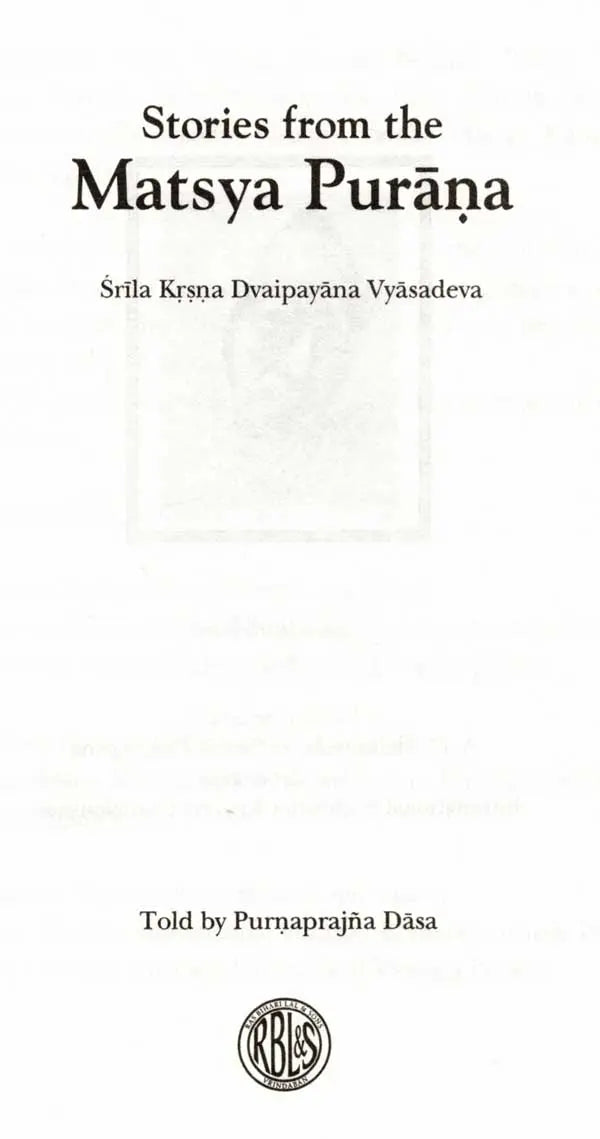 Stories from the Matsya Purana - Retail Maharaj
