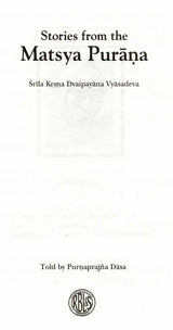 Stories from the Matsya Purana - Retail Maharaj