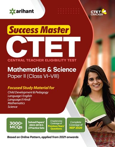 Success Master Ctet Matheamtics & Science Paper 2 Class 6-8 - Retail Maharaj