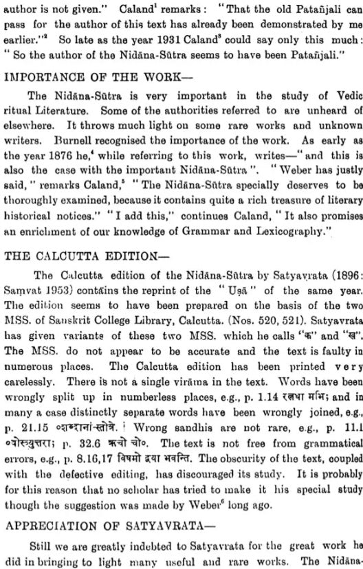 Nidana-Sutra of Patanjali (Edited with an Introduction, a Fragmentary Commentary and Indices) - Retail Maharaj