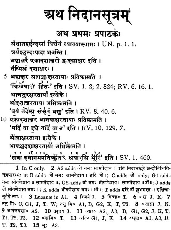 Nidana-Sutra of Patanjali (Edited with an Introduction, a Fragmentary Commentary and Indices) - Retail Maharaj