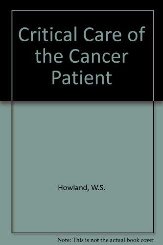 Critical Care of the Cancer Patient - Retail Maharaj