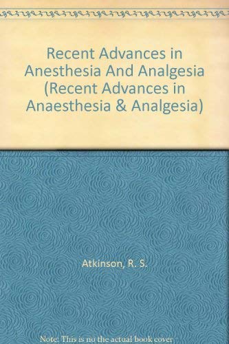 Recent Advances in Anaesthesia and Analgesia: No. 16 (Recent Advances in Anaesthesia & Analgesia S.) - Retail Maharaj