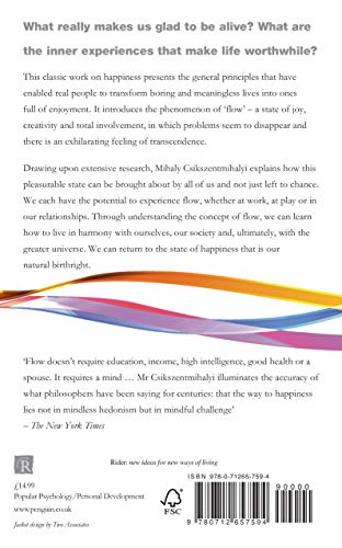 Flow: The Classic Work On How To Achieve Happiness: The Psychology of Happiness [Paperback] Csikszentmihalyi, Mihaly - Retail Maharaj