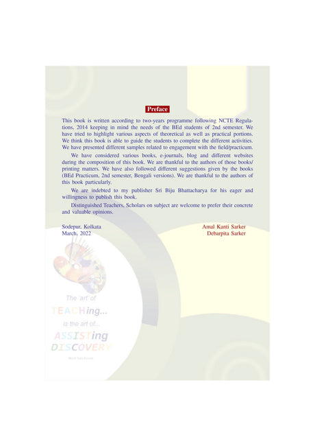 BEd-2nd Sem-Practicum_Engagement With Field(Eng.Ver) - Retail Maharaj