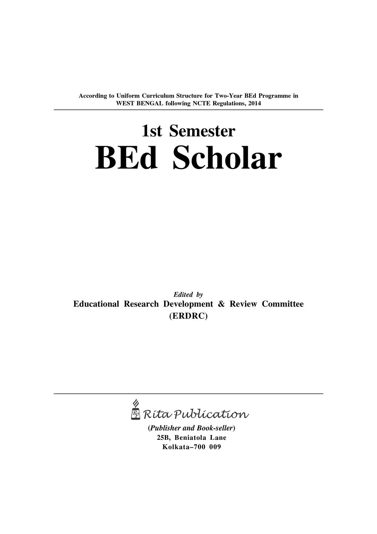 BEd Scholar_1st Semester_English Version - Retail Maharaj