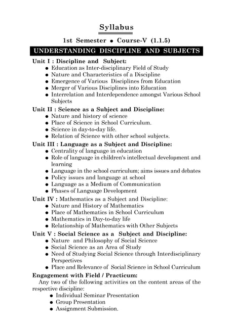 CC-05_Understanding Discipline and Subjects - Retail Maharaj