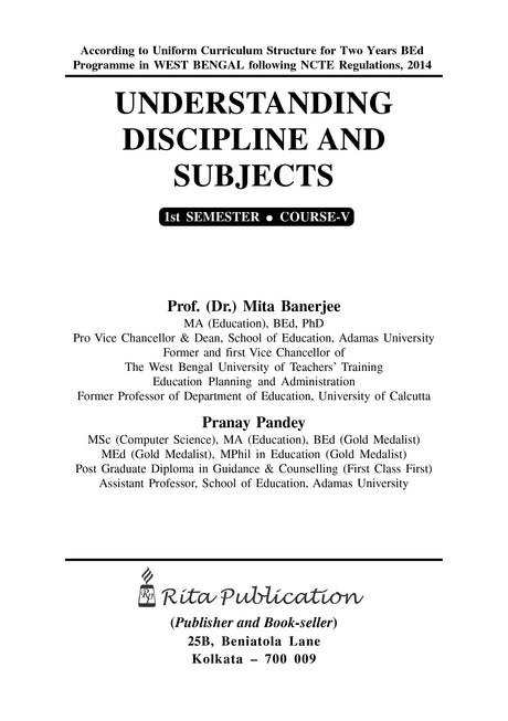 CC-05_Understanding Discipline and Subjects - Retail Maharaj