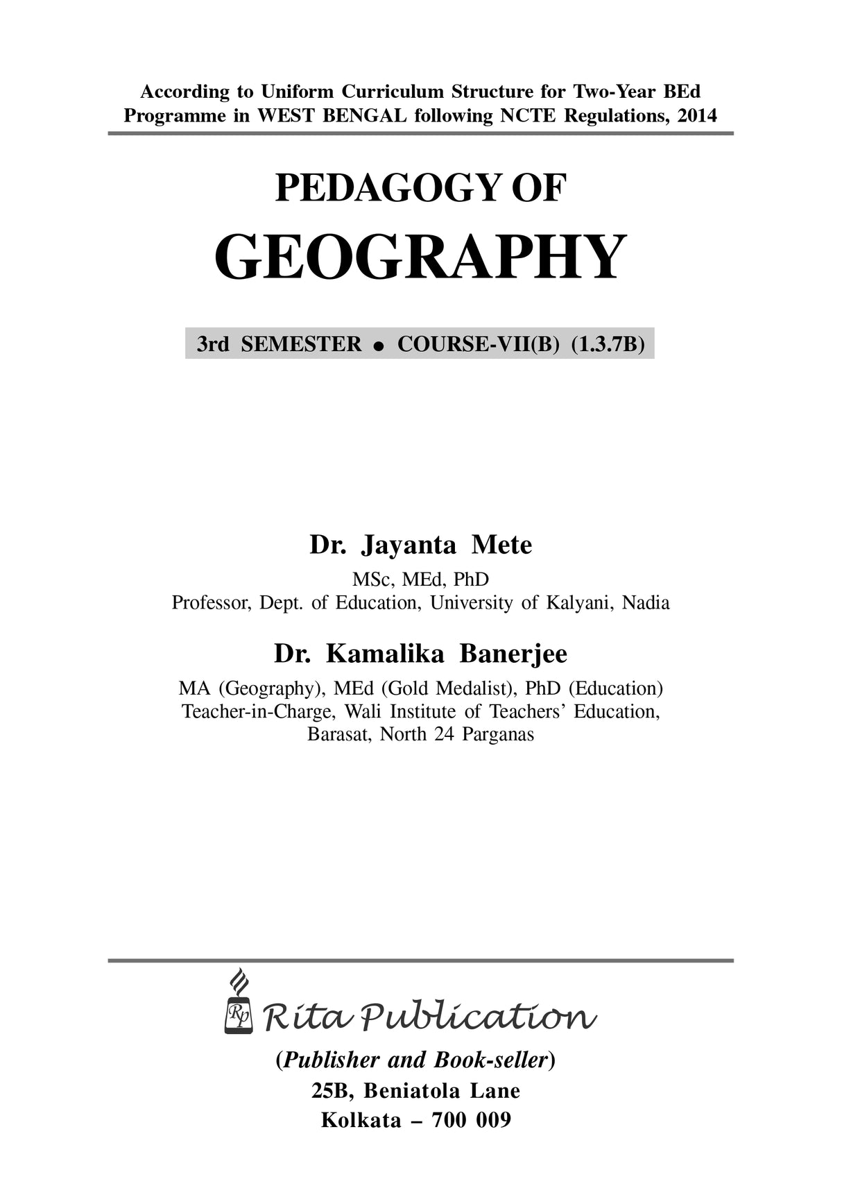 CC-07B_2_Social Science_Pedagogy of Geography - Retail Maharaj
