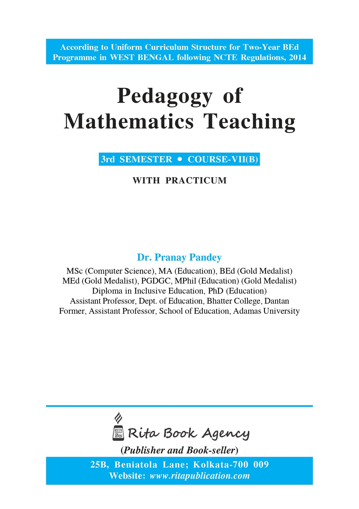 CC-07B_4_Mathematics_Pedagogy of Mathematics Teaching - Retail Maharaj