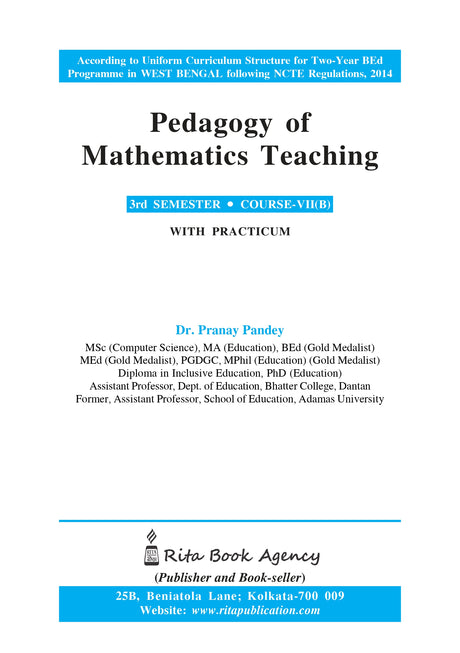 CC-07B_4_Mathematics_Pedagogy of Mathematics Teaching - Retail Maharaj