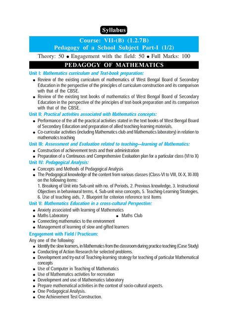 CC-07B_4_Mathematics_Pedagogy of Mathematics Teaching - Retail Maharaj