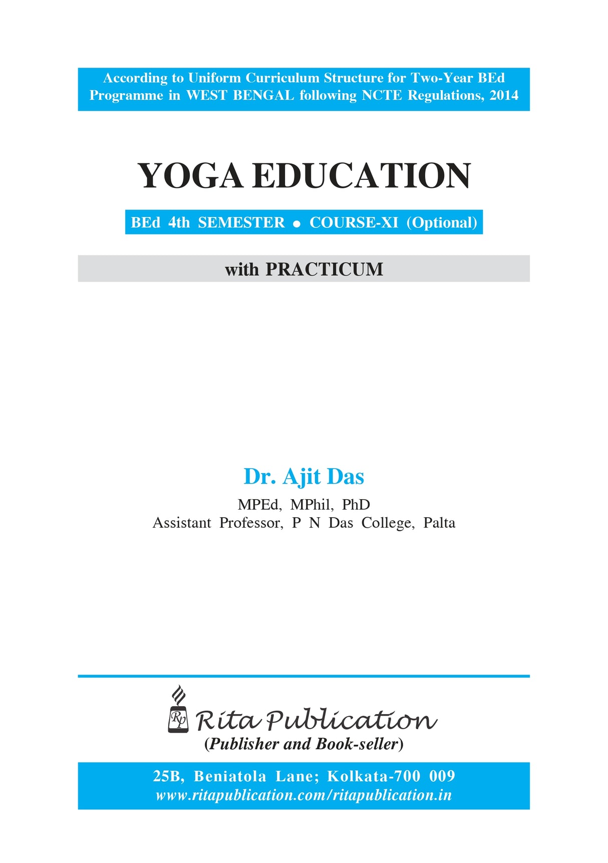CC-11 Yoga Education (BEd 4th Sem Optional) - Retail Maharaj