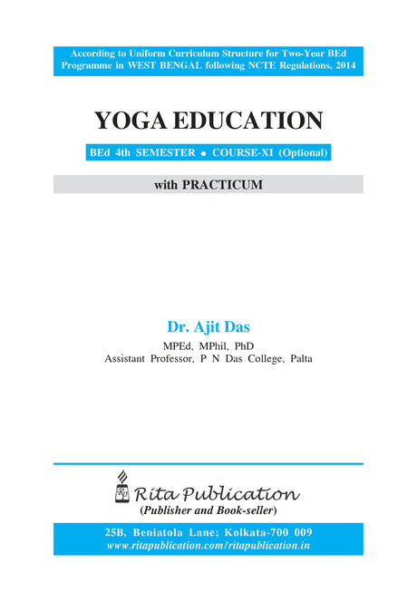 CC-11 Yoga Education (BEd 4th Sem Optional) - Retail Maharaj