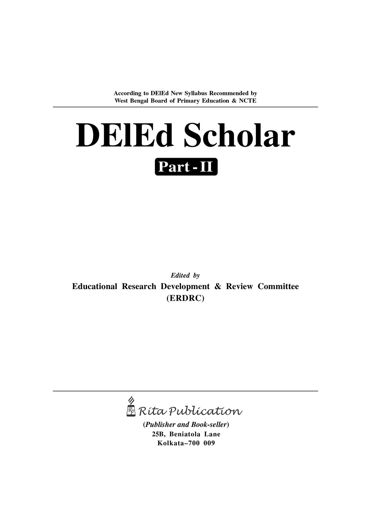 DElEd Scholar Part-II (English Version) - Retail Maharaj