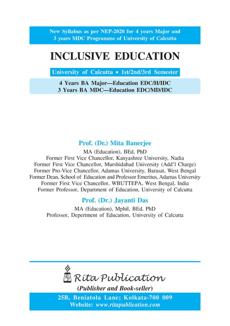 MDC Inclusive Education_CU_1st Sem_4yrs Major and 3yrs_MDC - Retail Maharaj